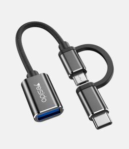 وصلة تحويل من USB A إلى Type C و Micro USB من Yesido
